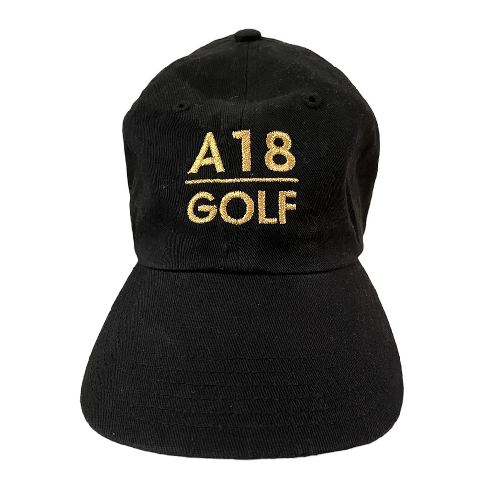 Boutique Designer Golf Hat - Black, Gold